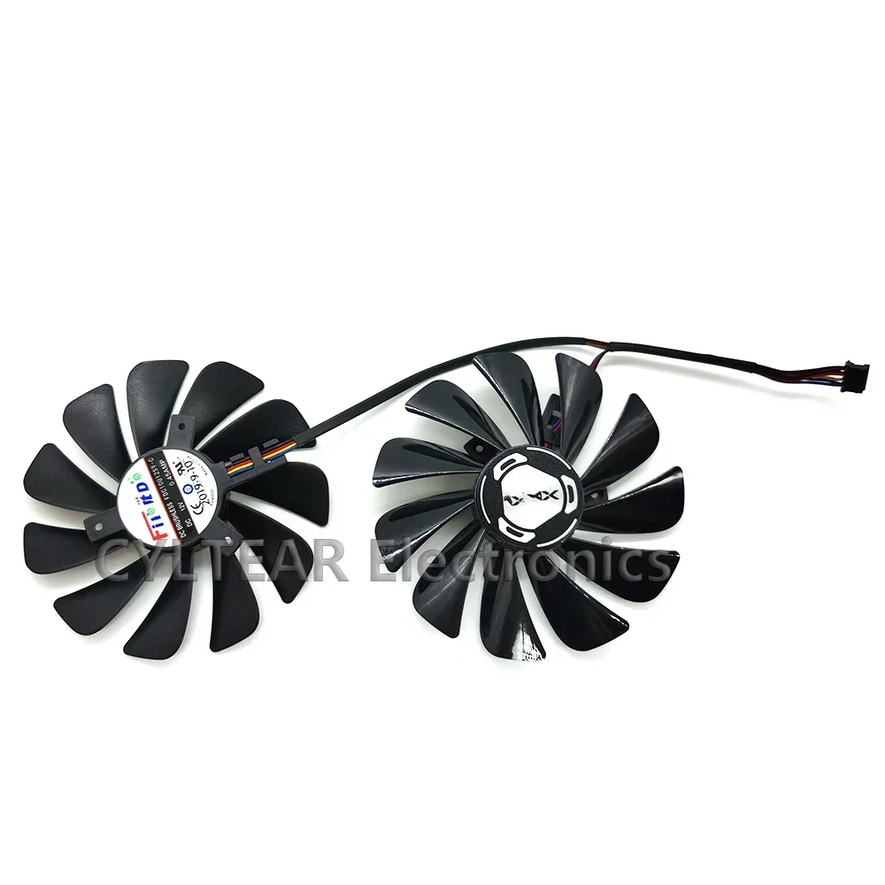 2 unids/lote 95MM FDC10U12S9-C 4Pin RX 5600XT 5700XT ventilador enfriador para XFX Radeon RX 5600 5700 XT RAW II ventilador de refrigeración de tarjetas gráficas - imagen 4