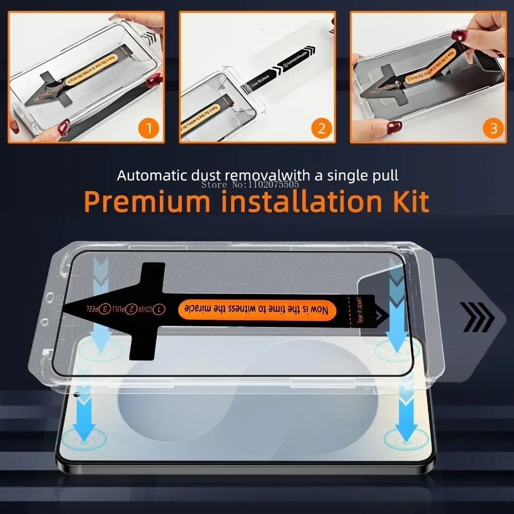 3 uds HD Protector de pantalla de cubierta completa para Honor Magic 7 6 5 Pro Lite X9c X9b 400 300 200 Pro 90 One Cilic vidrio templado sin polvo - imagen 4