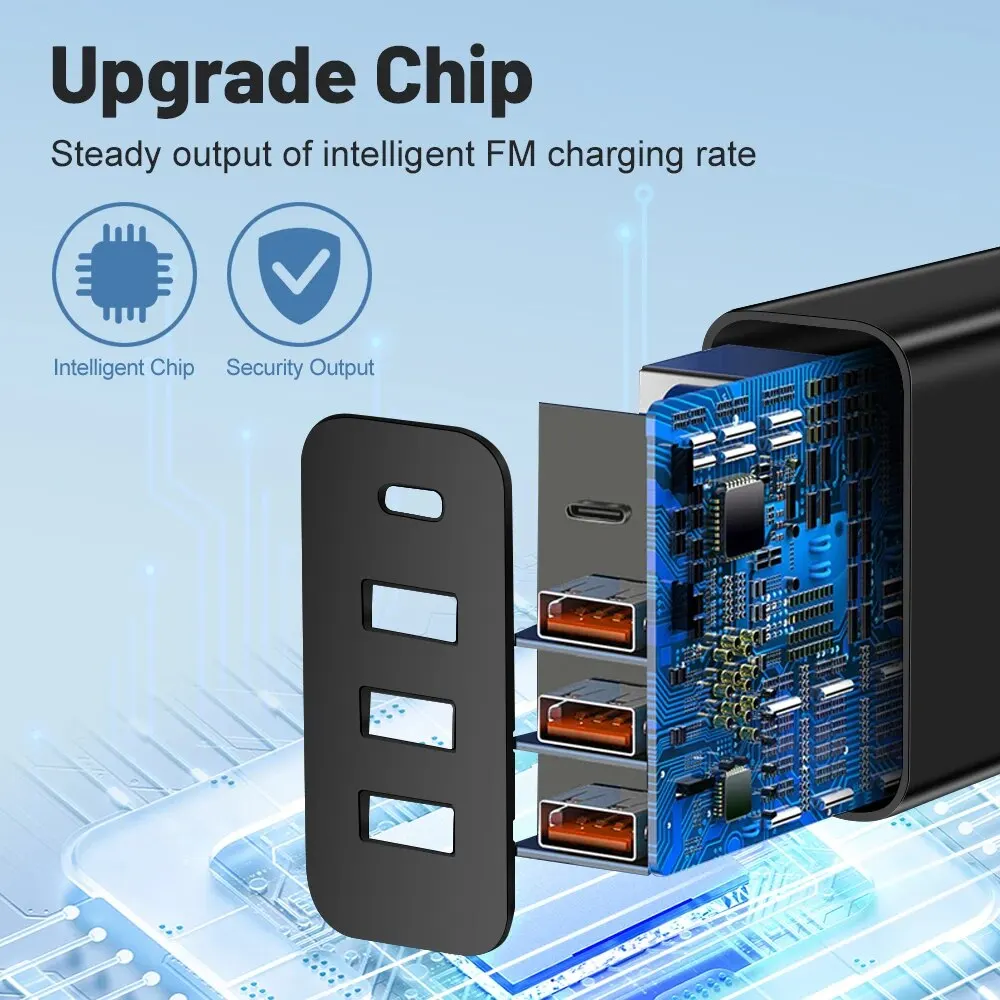 Cargador de pared multipuerto Total de 20W, adaptador USB PD para Xiaomi iPhone 13 12, carga de enchufe de teléfono móvil Samsung - imagen 4