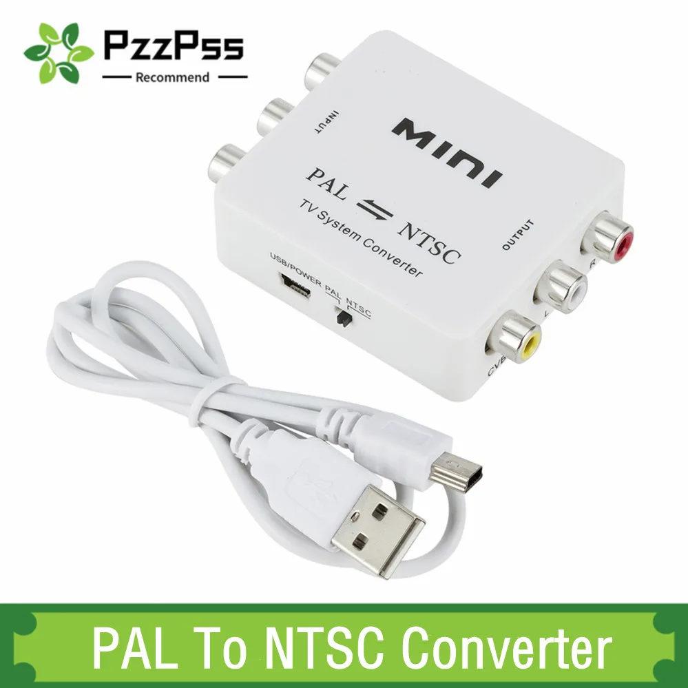 Convertidor TV Bidireccional Mini PAL NTSC Conmutador Sistema TV