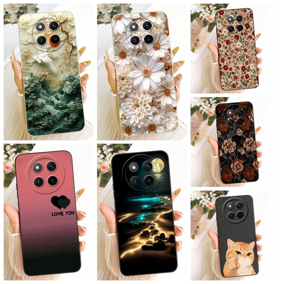 Para Honor Magic 7 Lite funda BRP-NX1 lujosa Margarita pintada funda de silicona suave para Honor X9c parachoques inteligente HonorX9c X 9c funda de teléfono