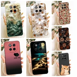 Honor Magic7 Lite/X9c – Funda de silicona con margaritas