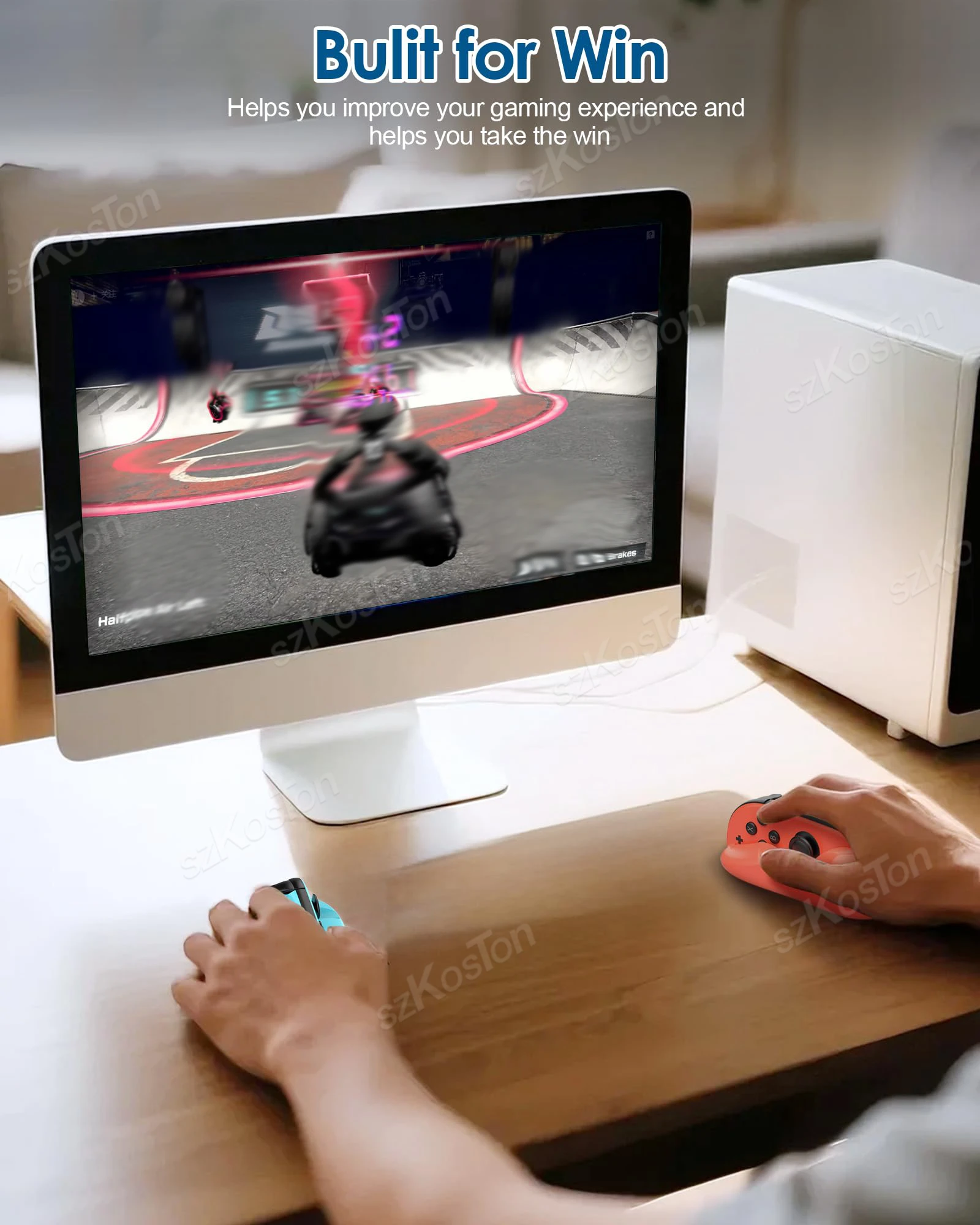 Paquete de 2 ratón controlador de juego magnético para Switch 2 empuñaduras Joy-Con con pulsera Mini ratones portátiles accesorios de juego - imagen 2