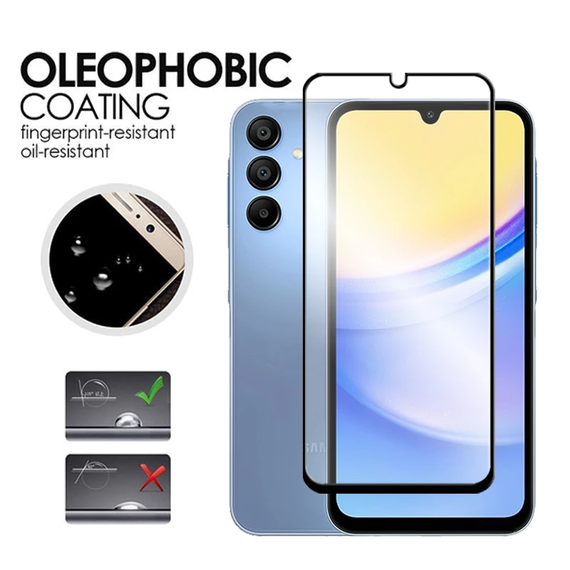 6 en 1 para Samsung Galaxy A16 5G vidrio para Samsung A16 A17 vidrio templado 2.5D Protector de pantalla de cubierta completa para Galaxy A17 A16 película - imagen 5