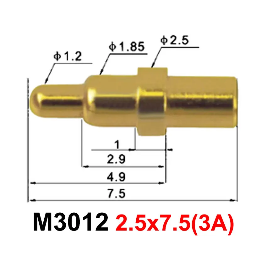 1 Uds 1A 3A 4A 5A 8A resorte de alta corriente cargado Pogo Pin conector batería POGOPIN enchufe carga sonda de prueba conductora contacto - imagen 3