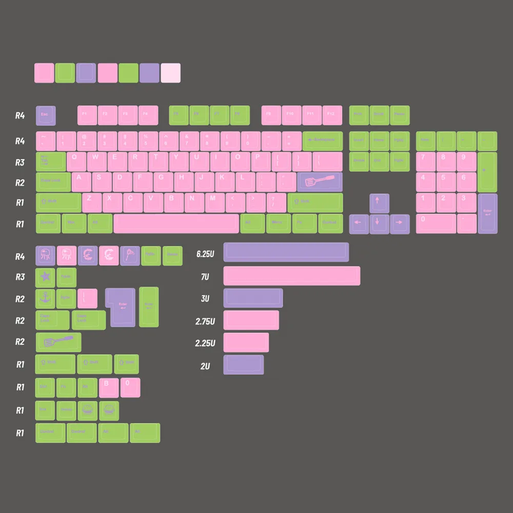 GMK Star Keycap Teclado mecánico PBT Keycaps Cherry perfil tinte sublimación 143 teclas para interruptores Gateron Outemu MX