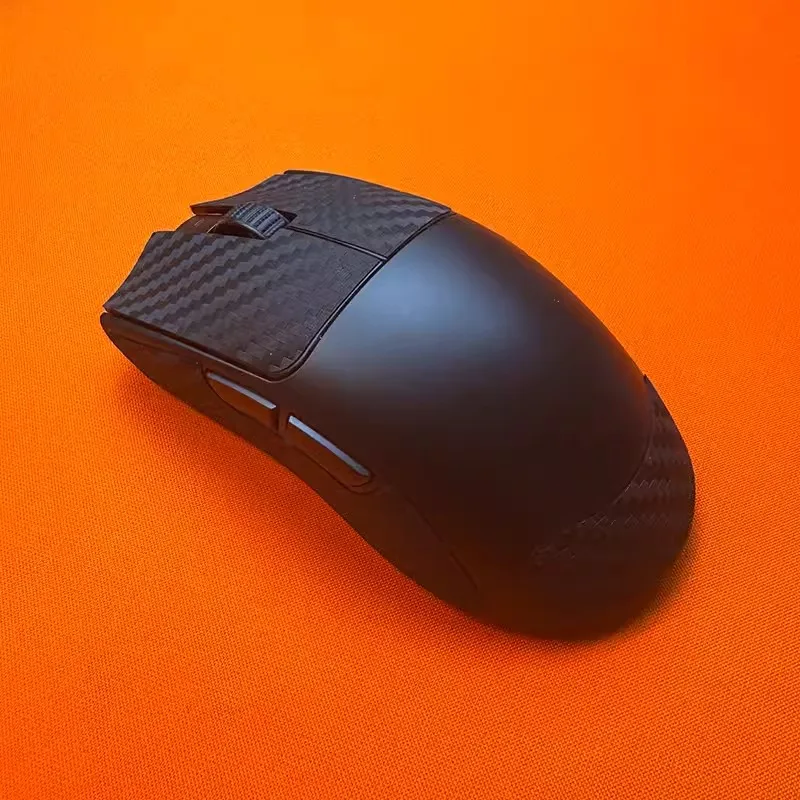 Meow-pegatina antideslizante de fibra de carbono para ratón, cinta antisudor para Finalmouse ULX S M L Razer Viper V3 PRO, 1 Juego - imagen 3