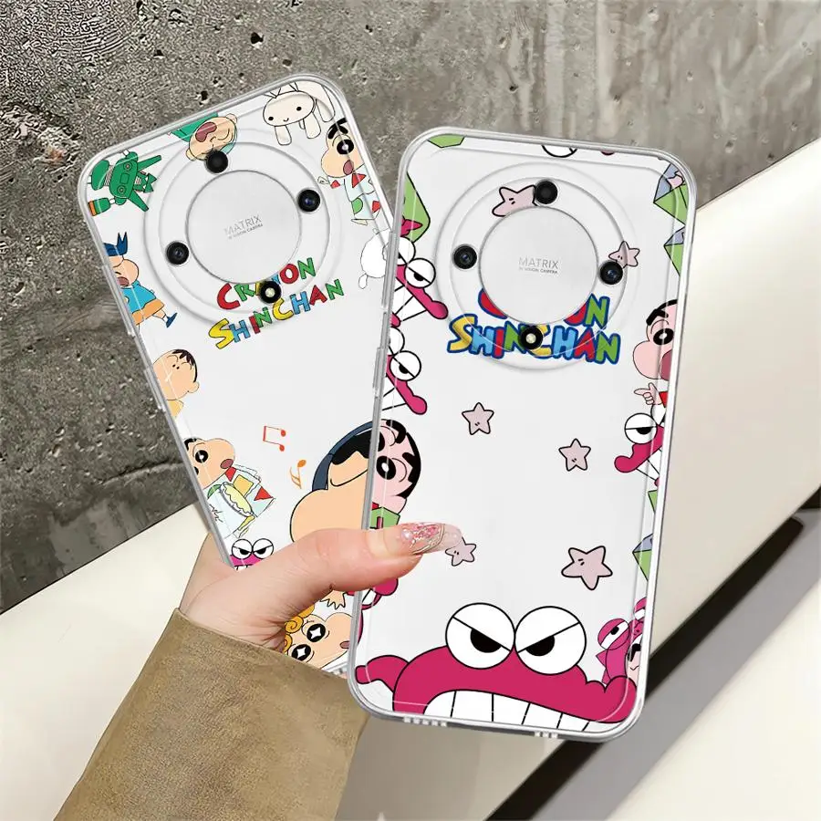 Funda de teléfono suave para Honor X8b X9b 90 Lite X9a X7b X8a X8, dibujos animados, crayones, Shinchan - imagen 4