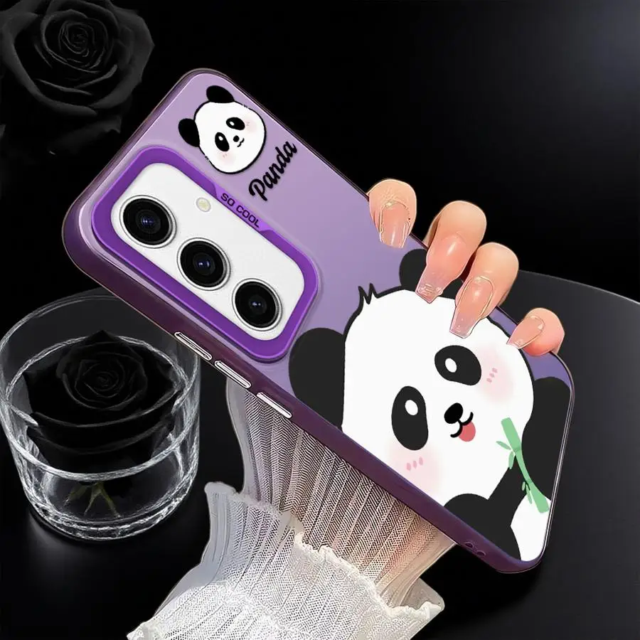 Funda para Samsung Galaxy A73 A25 A23 A32 A22 A52 A53 A24 A26 A36 A33 A34 funda trasera para teléfono Panda de dibujos animados lindo - imagen 3