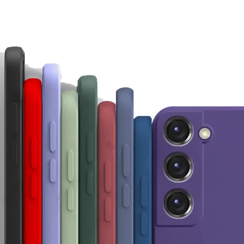 Funda de silicona líquida para Samsung Galaxy S21 Plus S21 Ultra