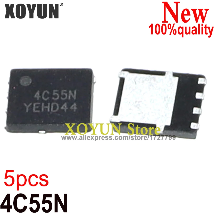 (5 piezas) 100% nuevo conjunto de chips NTMFS4C55NT1G NTMFS4C55N 4C55N QFN-8