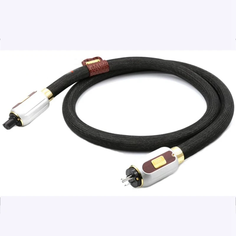 Cable de alimentación Hifi Enigma Extreme Signature, enchufes con conexión de Cable de Audio AC EE. UU./UE chapados en rodio - imagen 3