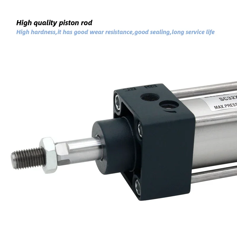 Cilindros de aire estándar SC50, cilindro neumático de doble efecto SC50X50 SC50X100S SC50X300 SC50X1000 - imagen 3