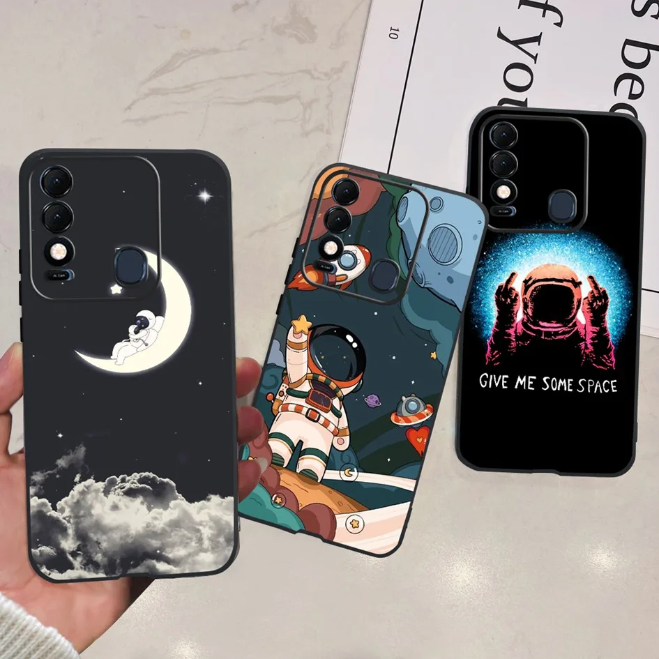 Funda de silicona para Tecno Spark 8C, carcasa para KG5k, KG5j, KG5n, Lovely Astronaut, Tecno Spark 8 Pro, KG8, Spark8C