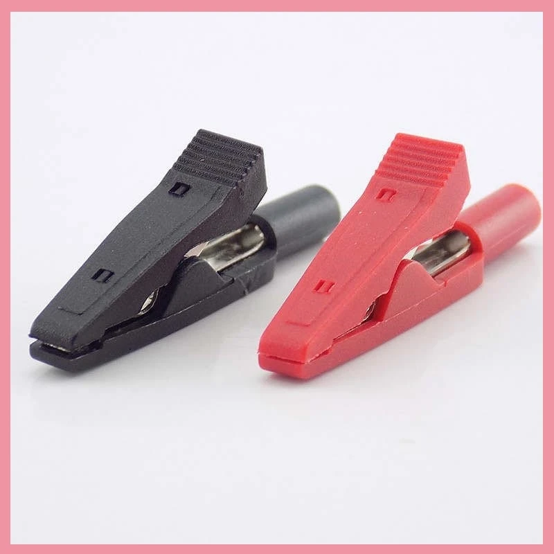 Conector Banana de 2mm, Clip de cocodrilo, Cable conector de Cable de prueba, adaptador de sondas aisladas de cocodrilo para multímetro, pluma de cocodrilo B6 - imagen 2