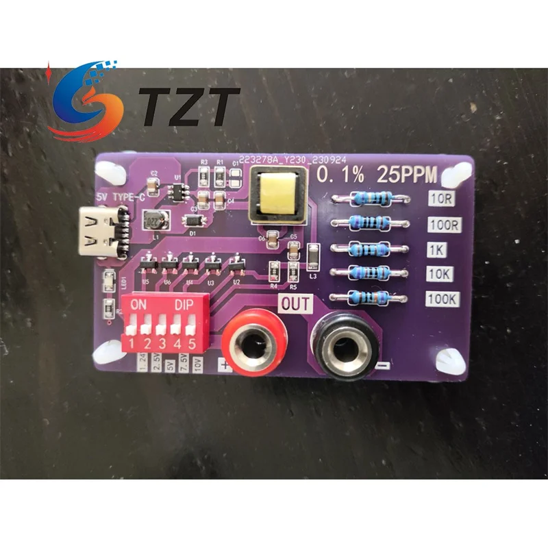 Módulo de referencia de voltaje TZT 10V/7.5V/5V/2.5V/1.24V AD585 0.1% 25PPM utilizado para calibración de multímetro