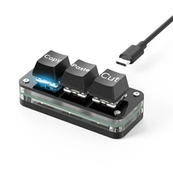 Miniteclado mecánico USB-C RGB gaming hot-swap programable