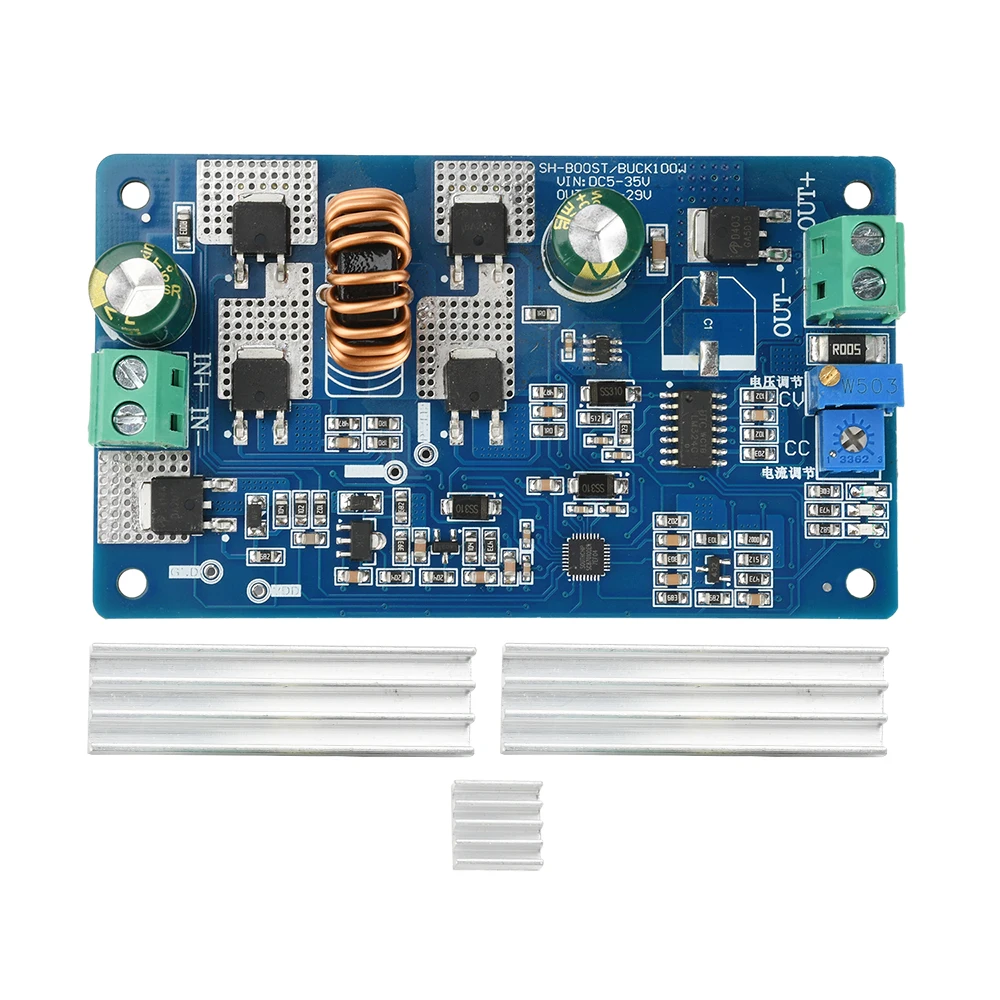 CC CV ajustable 9A 150W DC 5-35V a DC 2,5-30V reductor convertidor Buck Boost módulo de fuente de alimentación regulador de voltaje - imagen 3