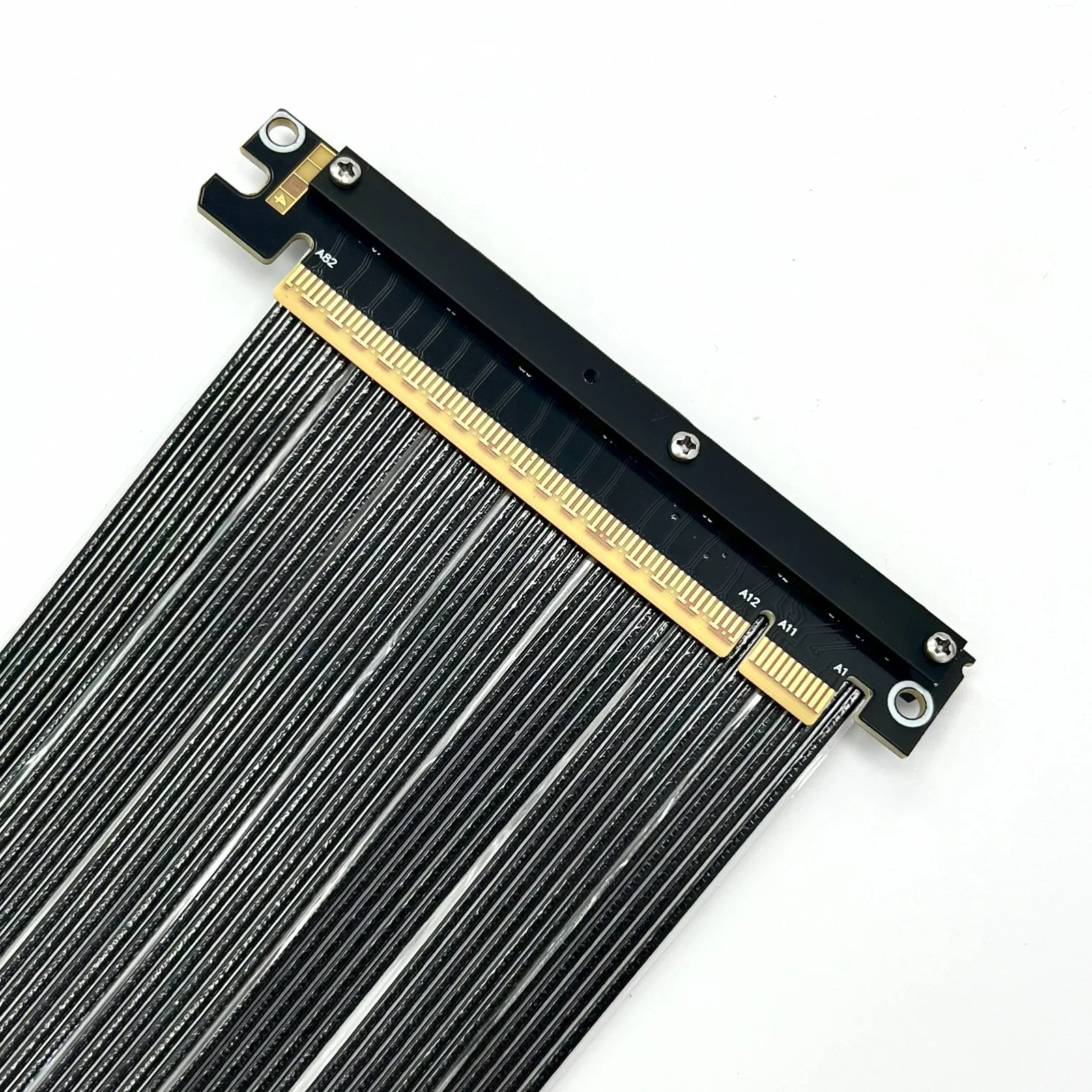 Cable de extensión PCIE 5,0 16x Chapado en plata de 512Gbps, Cable de tarjeta gráfica Rise sin pérdidas 5,0 PCI Express Gen5 GPU ITX A4 PC ordenador - imagen 5