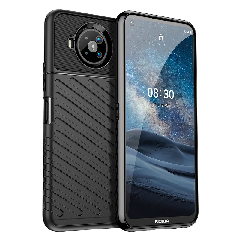 Funda de lujo a prueba de golpes, funda de silicona para teléfono Nokia 8,3 5G/8V 5G UW - imagen 4