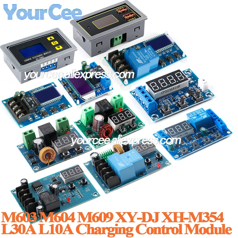 Módulo de Control de cargador de batería de litio de plomo-ácido protección de sobrecarga de carga automática M603 M604 L30A L10A ZK-BC CD60 CD60L