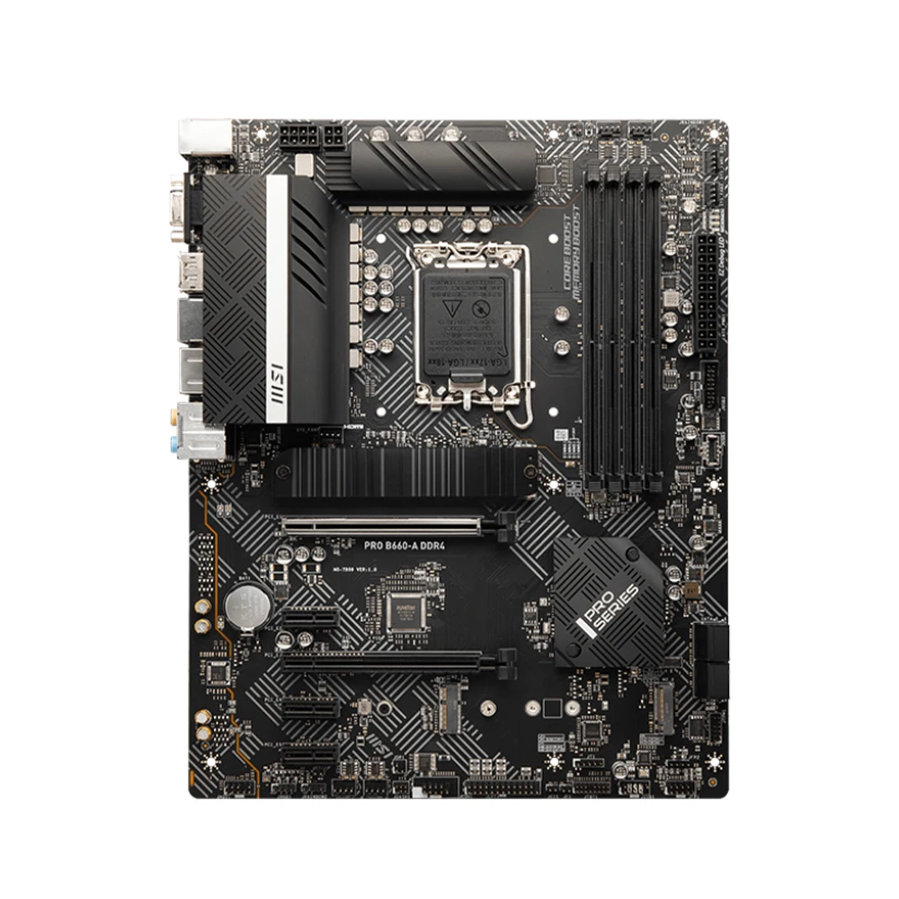 Placa base MSI PRO B660-A DDR4 compatible con i9-14900KF 13900K i7-14700K 13700 i5-12400F CPU 4xDDR4 5333MHz HDMI NVME M.2 LGA1700 - imagen 5