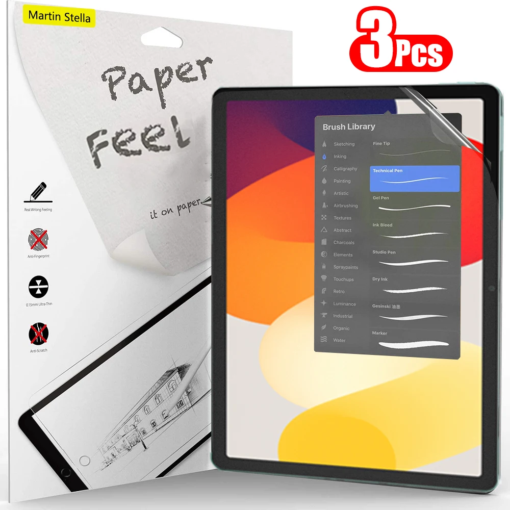 Protector de pantalla de papel de 3 piezas para Xiaomi Redmi Pad Se 11 pulgadas 8,7 película sin vidrio - imagen 2