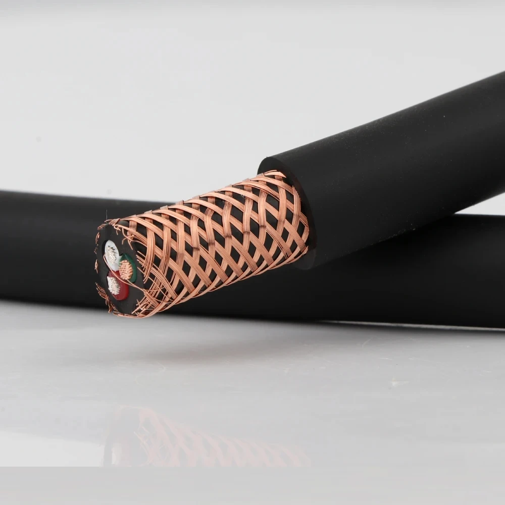 Audio Hifi 1M FP-314Ag 13mm de diámetro OFC + Conductor plateado Cable de alimentación de CA HIFI Cable a granel para Cable de alimentación DIY - imagen 5