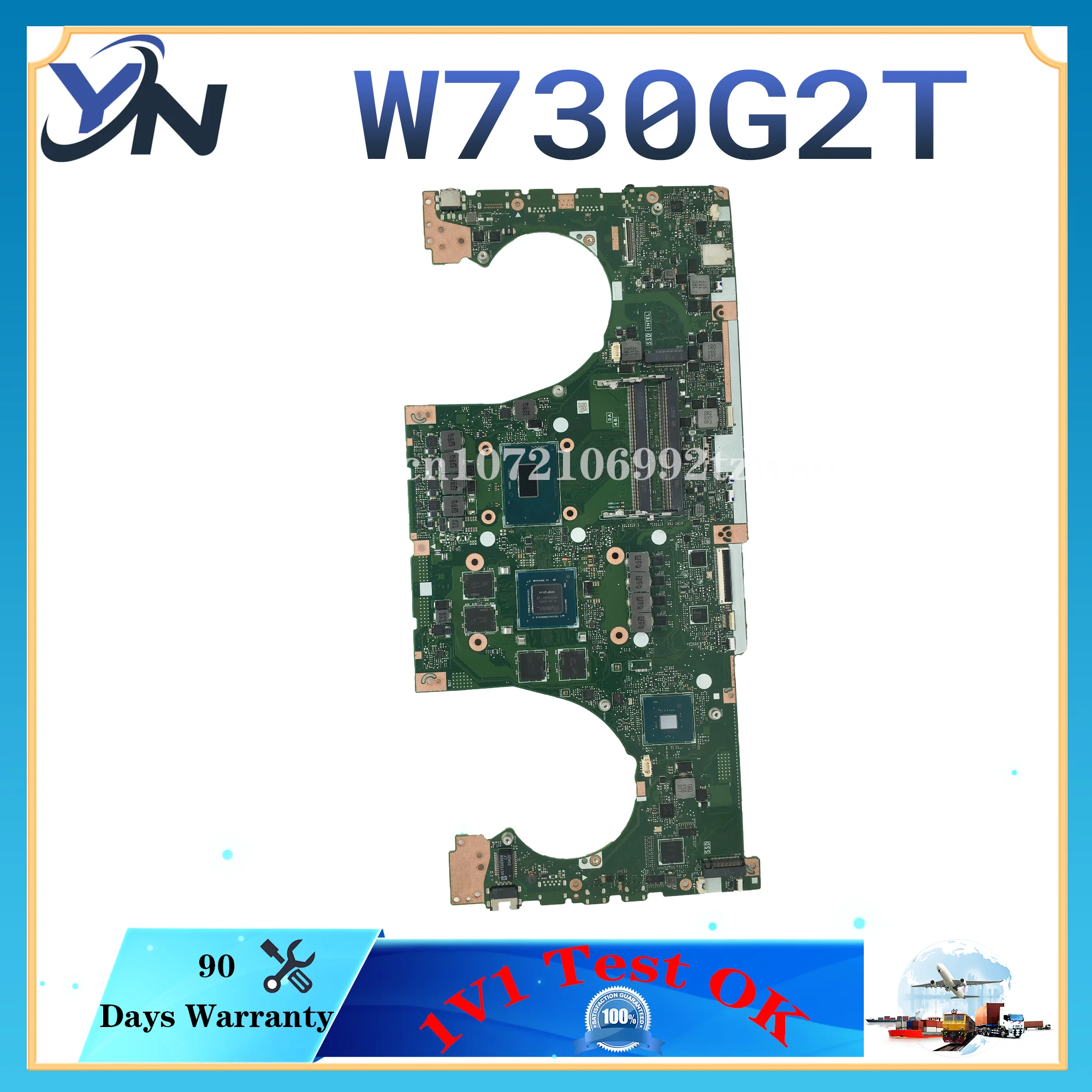 Placa base W730G1T para ASUS ProArt Studiobook Pro X W730G2T W730G2T placa base para ordenador portátil I7-9750H CPU T1000 T2000 GPU