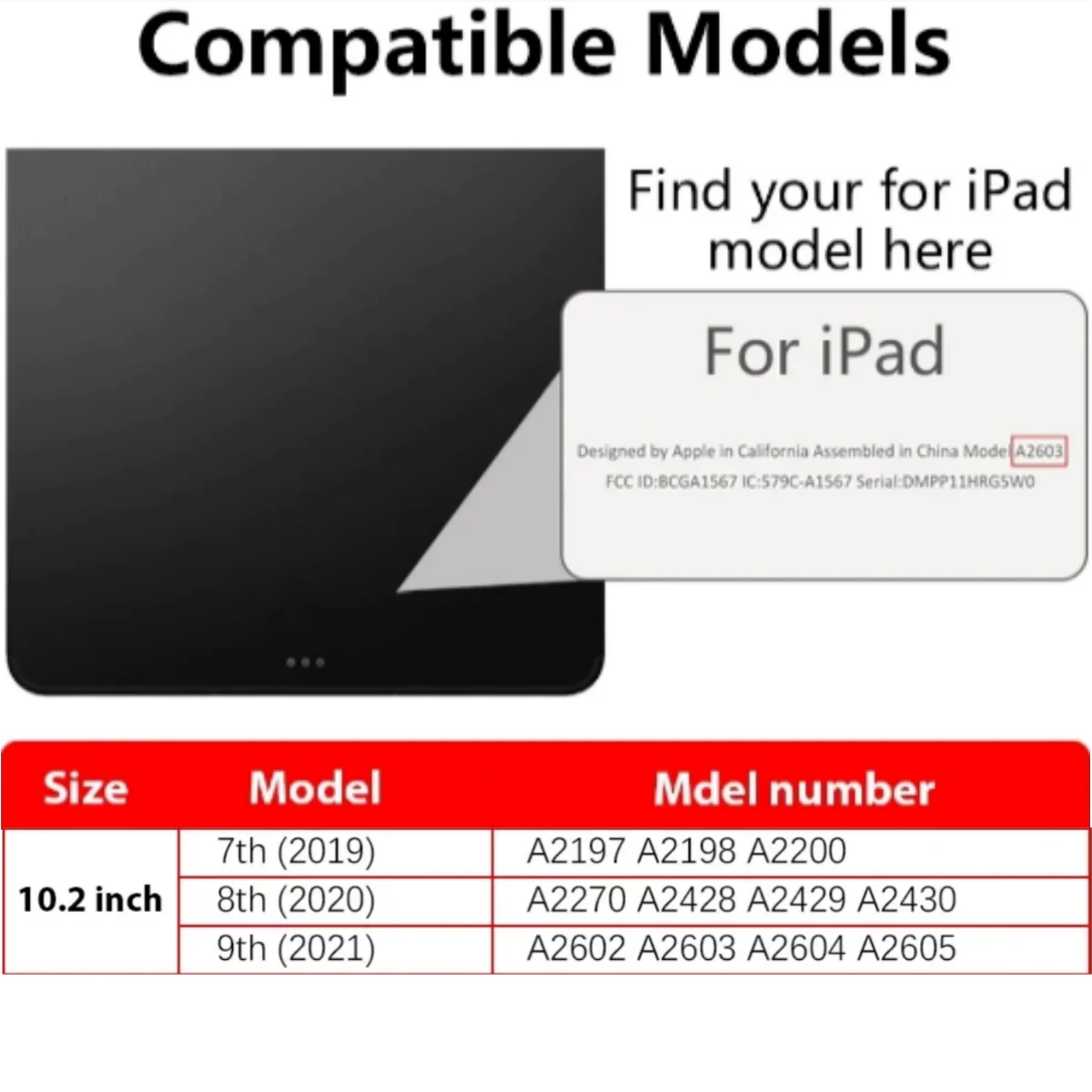 Para iPad 10,2 2021 8th 7th 9th Generación funda inteligente magnética para iPad 10,2 2019 2020 2021 con portalápices funda para tableta - imagen 3
