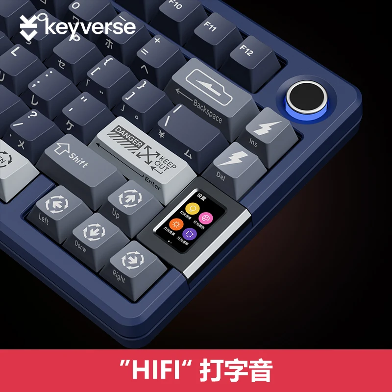 Keyverse INFI75 personalizado el tercer examen simulado Teclado mecánico RGB tecla completa enchufe caliente KEEP OUT diseño ergonómico limitado - imagen 4