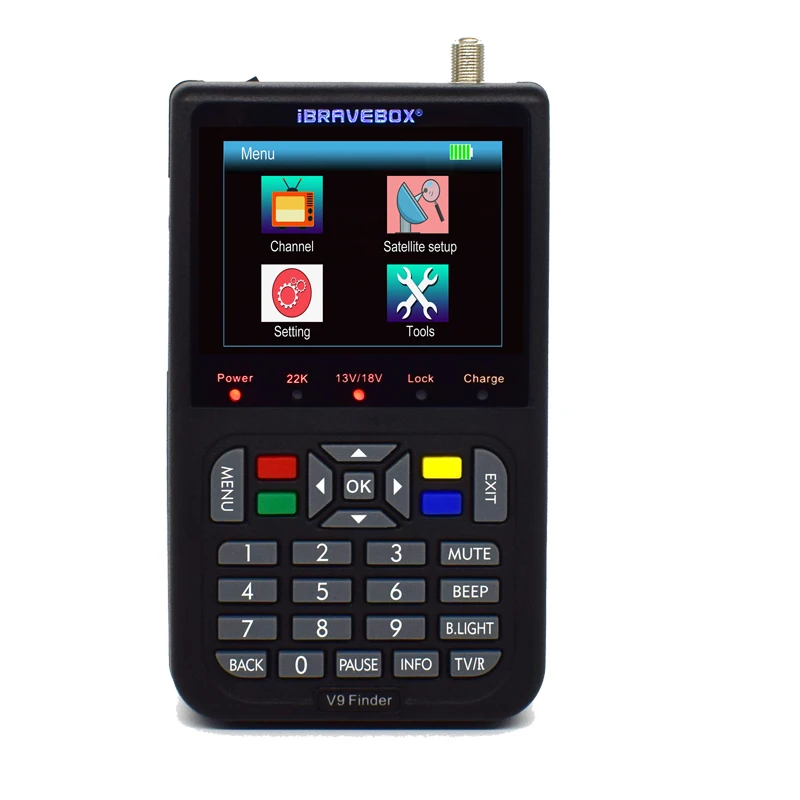 V9 SatFinder HD DVB-S/S2 3,5 'LCD satélite Digital Satfinder H.265 MPEG-4 DVB S S2 medidor de satélite Full HD buscador de satélite siginal - imagen 2