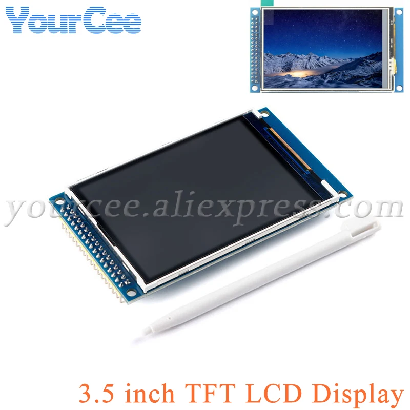 Módulo de pantalla LCD TFT de 3,5 "y 3,5 pulgadas, resolución 480x320, 480x320, 16Bit, RGB ILI9486