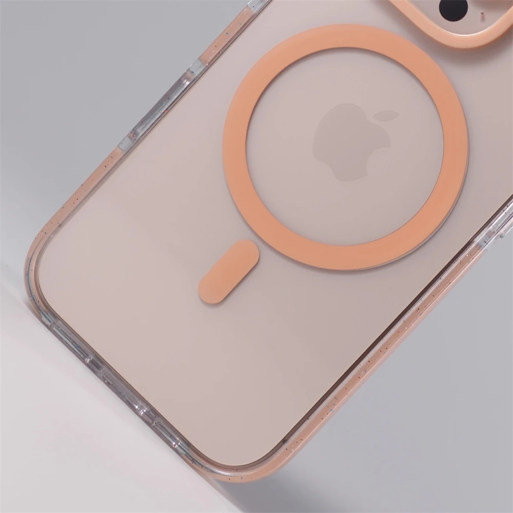 Funda transparente de lujo a prueba de golpes con purpurina para iPhone 17, 16, 15, 14, 13 Pro Max, funda de parachoques magnético con carga inalámbrica Magsafe - imagen 5