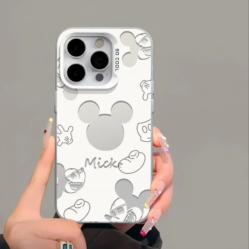 Funda para Samsung Galaxy S25 S24 Ultra Edge S23 FE S21 S22 Plus A56 A55 A54 5G A15 A25 funda Disney Mickey Minnie Mouse láser IMD - imagen 5