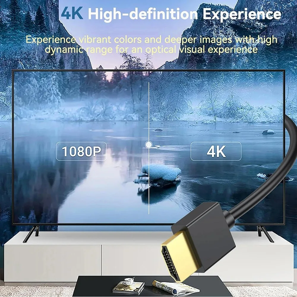 Cable HD 4K @ 60Hz, 18Gbps, Mini/Micro HDMI, compatible con HDMI, Cable ultrafino OD3.2mm para cámara, tableta, Monitor de portátil - imagen 2