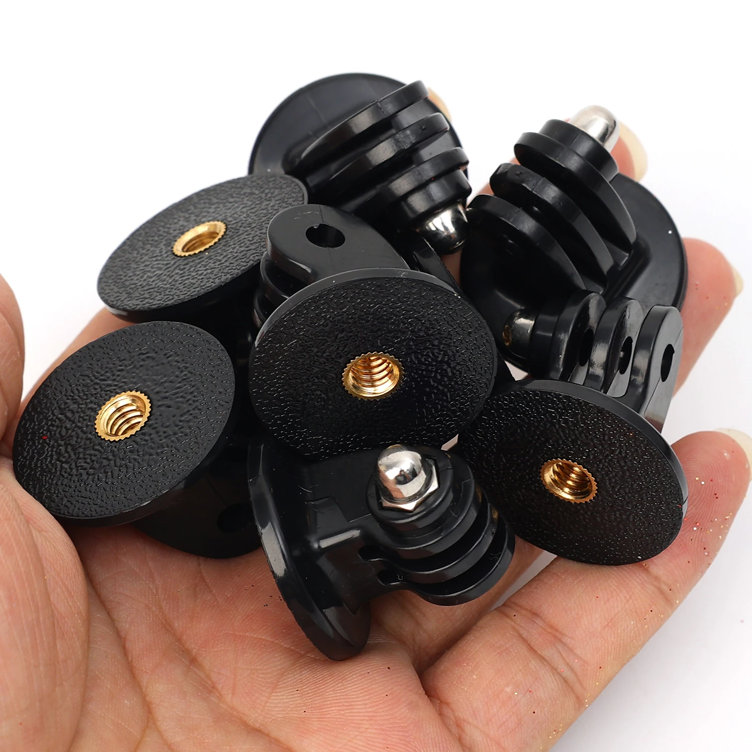 Convertidor de tornillo 1/4, Mini adaptador de trípode para Gopro Hero 11 10 9 8 Insta360 DJI OSMO, accesorios adaptadores para Cámara de Acción - imagen 3