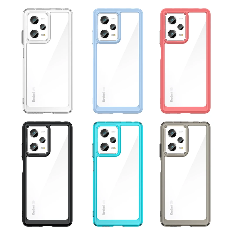 Para funda Poco X5 5G funda Xiaomi Poco X 5 X5 Pro 5G Capas nuevo parachoques de teléfono a prueba de golpes Color transparente Fundas Poco X5 5G - imagen 2