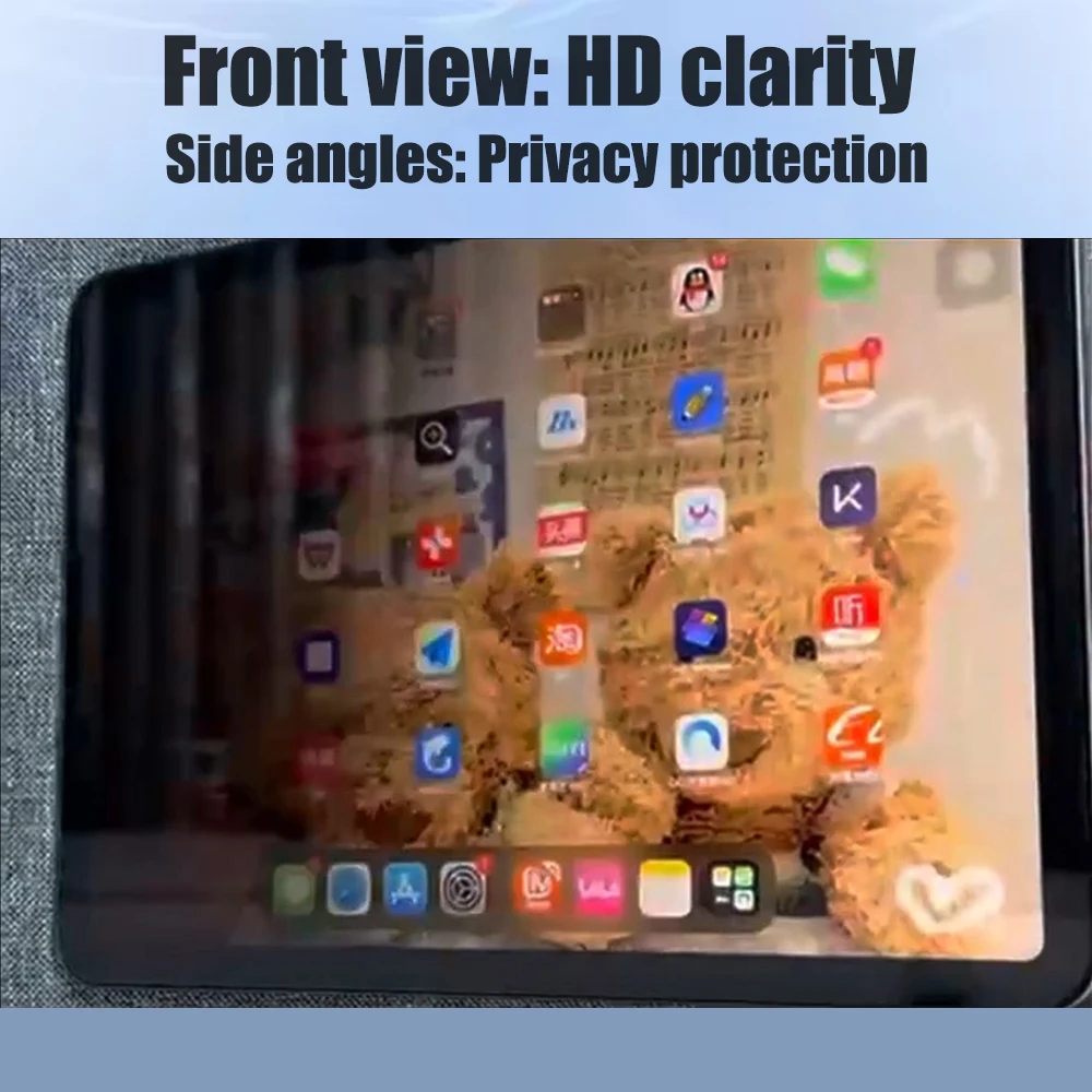 Protector de pantalla antiespía para iPad 11.a, 10a, 9a generación, 8a, 7a Mini 7, 6, vidrio templado de privacidad en iPad Air 11 5 Pro 13 12,9 - imagen 3