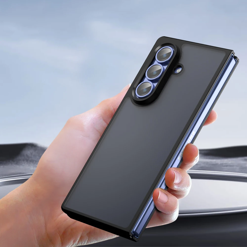 Para Samsung Galaxy Z Fold7 Funda esmerilada Samsung Galaxy Z Fold 7 Funda Coque mate transparente PC teléfono Funda para Samsung Z Fold7 - imagen 3