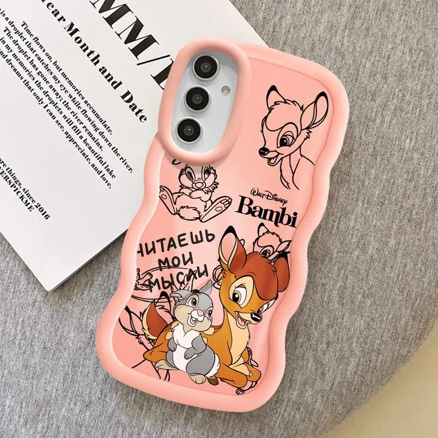 Funda de teléfono para Samsung Galaxy A21s A14 A36 A32 A15 A16 A11 A12 A26 A25 A35 A23 A24 funda suave lindo ciervo Bambi de Disney - imagen 5