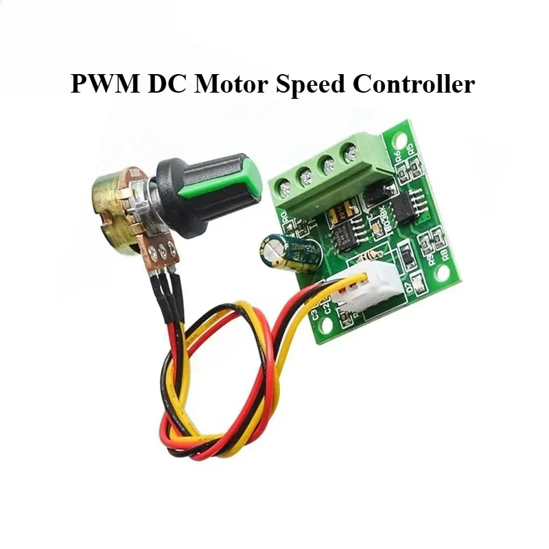 Módulo de placa controladora ajustable PWM, controlador de velocidad del Motor CC, 1,8 V, 3V, 5V, 6V, 12V, 2A, módulo de Control del regulador de velocidad de bajo voltaje
