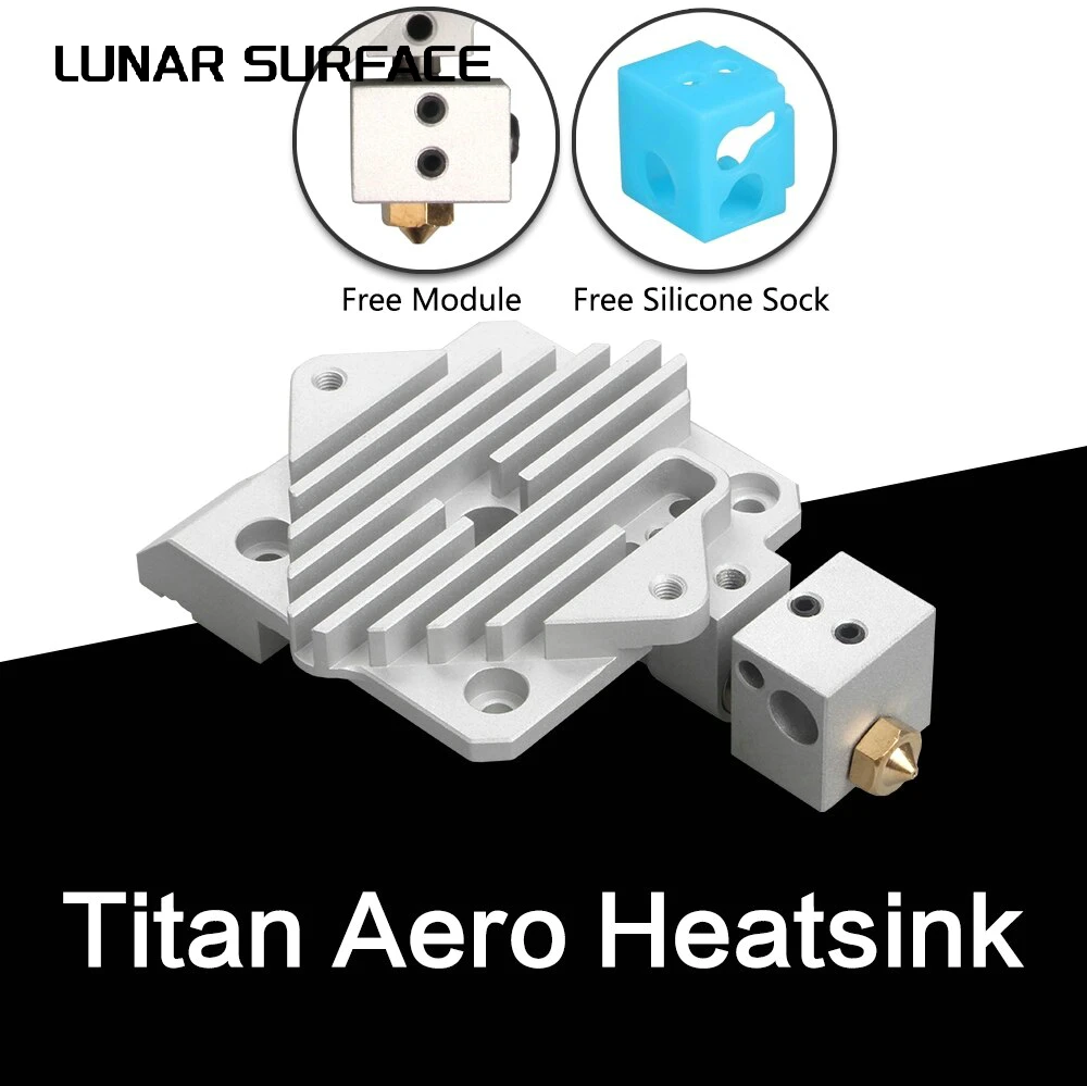 Piezas de impresora LS-3D Titan Aero, disipador de calor, bloque de refrigeración, extrusora V6, radiador Hotend de corto alcance de 1,75mm para impresora 3D, j-head - imagen 3