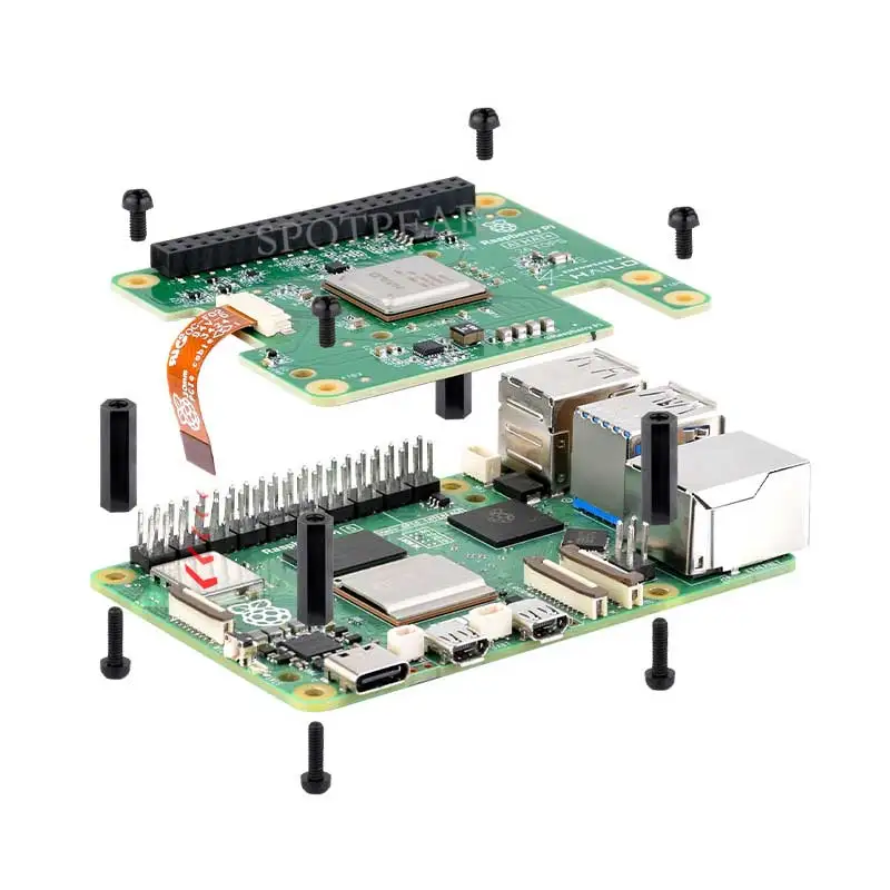 Raspberry Pi AI HAT+ Hailo-8/8L 13/26Tops para Pi5 PCIe M.2 Gen3 Original oficial - imagen 5