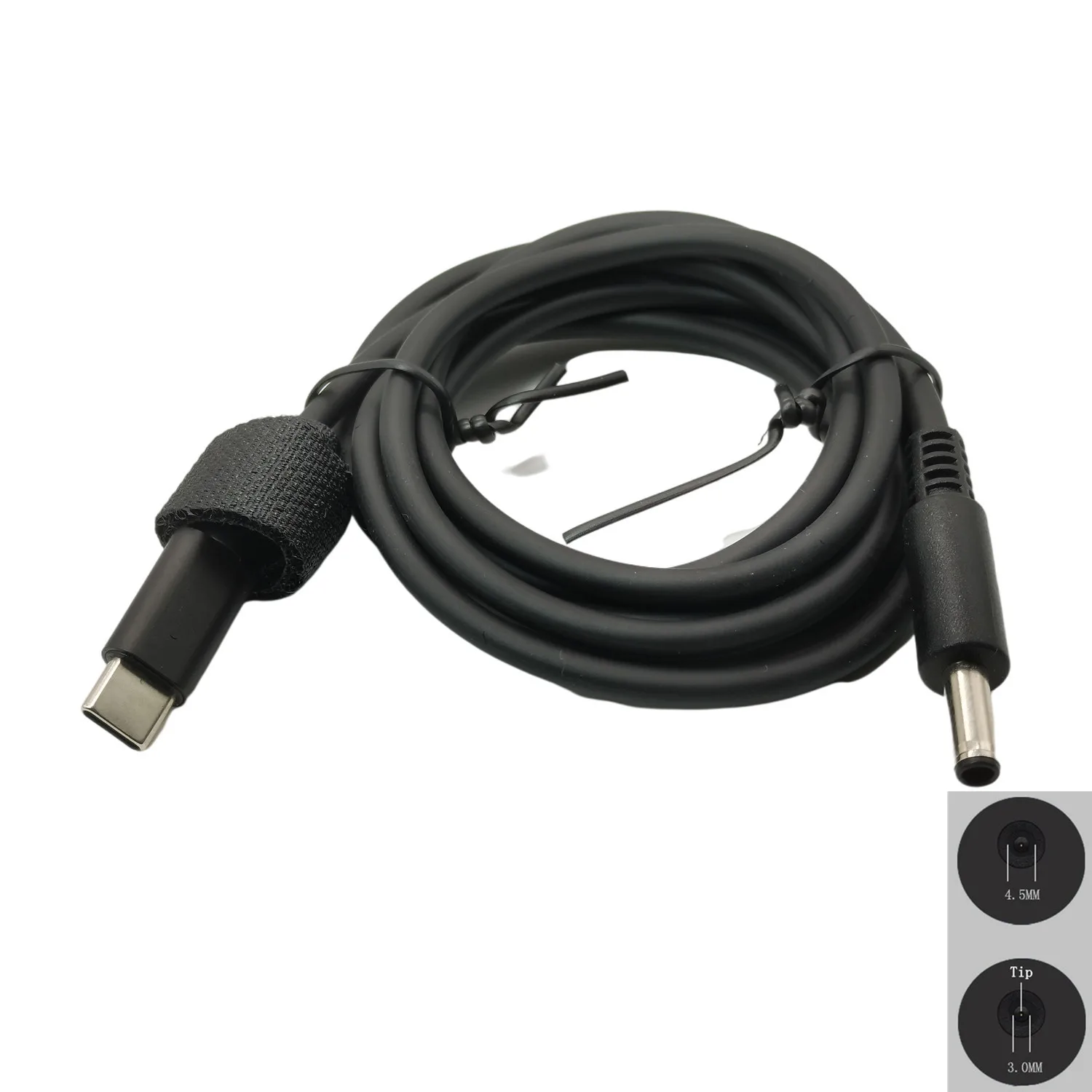 65W USB tipo C macho a DC 7,4*5,0mm 4,5*3,0mm enchufe macho PD Cable adaptador de corriente de carga para ordenador portátil Dell 1,5 M - imagen 3