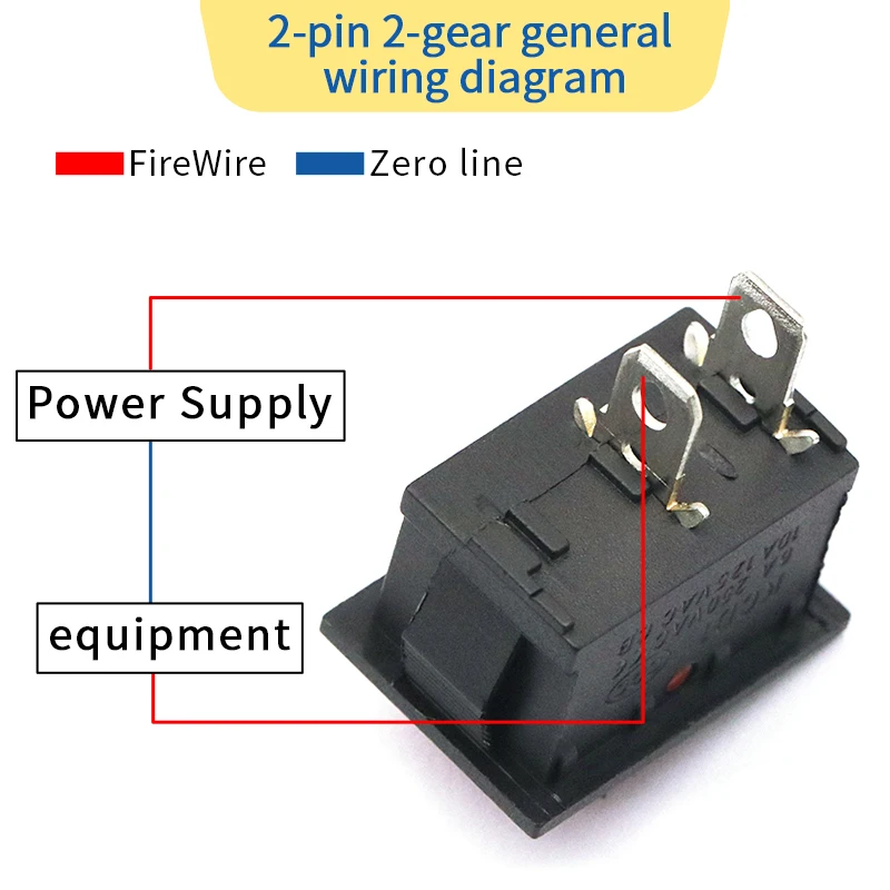 5 uds Kcd1 Kcd3 Mini interruptor basculante interruptor de encendido y apagado 2 pines 3 pines 6A/250V 10A/125V posición interruptor basculante de barco negro - imagen 3