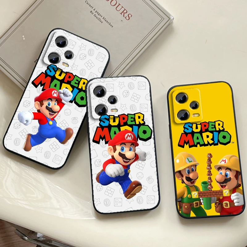 Funda de teléfono de TPU negra para Xiaomi Redmi Note 13, 12R, 12S, Turbo 11, 11T, 11S, 10, 10S Pro Plus, 5G