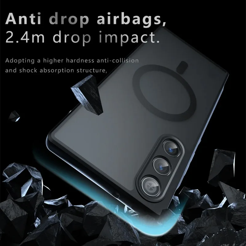 Para ZTE Nubia RedMagic 10 Air funda para Magsafe Magentic mate acrílico parachoques para Red Magic 10 Pro + 8s 9s Pro Plus funda dura para PC - imagen 2