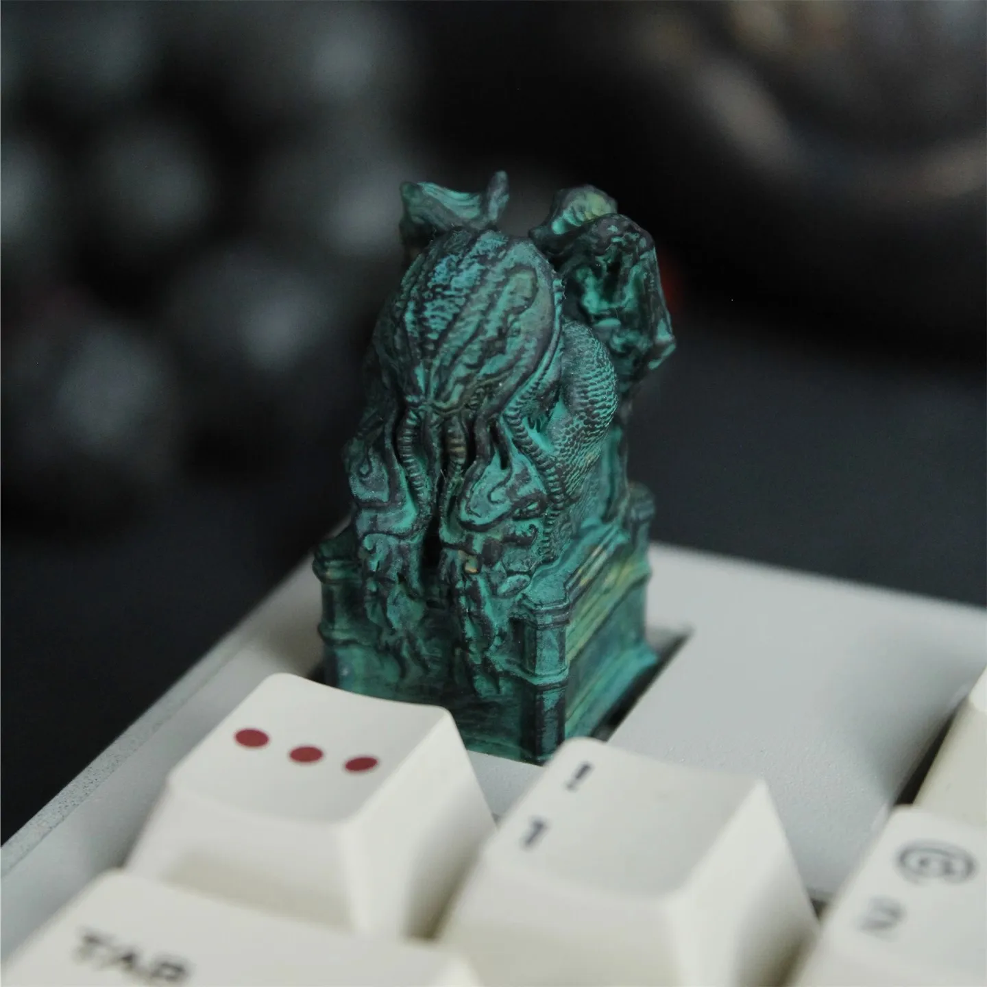 Teclas originales con tema de pulpo antiguo, personalización de resina personalizada, teclas creativas de dibujos animados para adorno de teclado mecánico - imagen 2