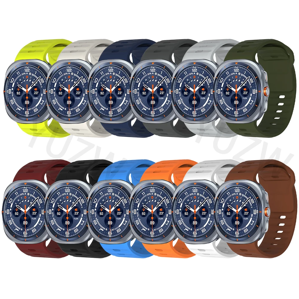 Correa deportiva de silicona para reloj Samsung Galaxy Ultra 2025, pulsera para reloj inteligente GalaxyWatch ultra de 47mm, Correa para hombres y mujeres - imagen 3